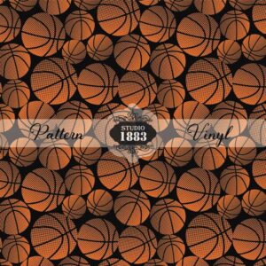 Basketballs-Pattern Vinyl