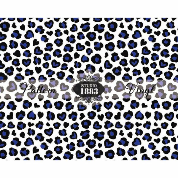 Blue Leopard-Pattern Vinyl - Image 2