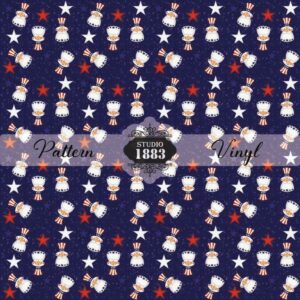 Blueunclesamprint-Pattern Vinyl