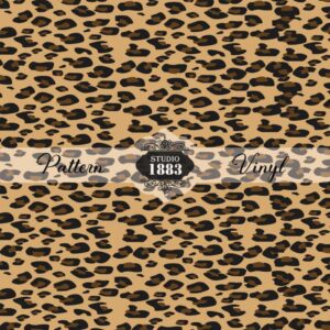 Brown Leopard-Pattern Vinyl