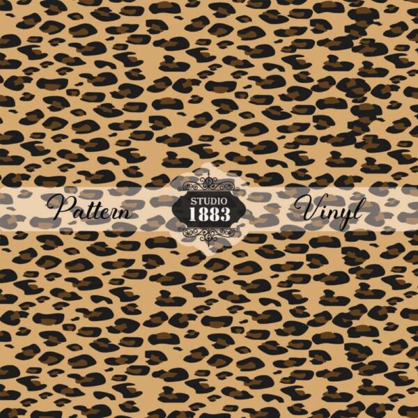 Brown Leopard-Pattern Vinyl
