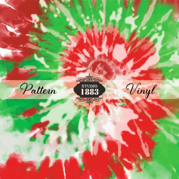 Christmas Tie Dye-Pattern Vinyl