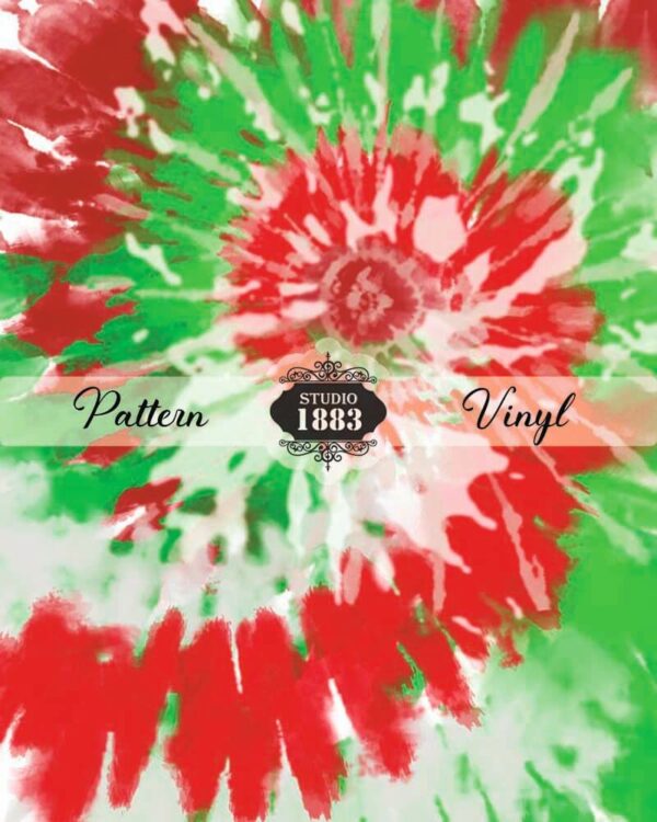 Christmas Tie Dye-Pattern Vinyl - Image 2