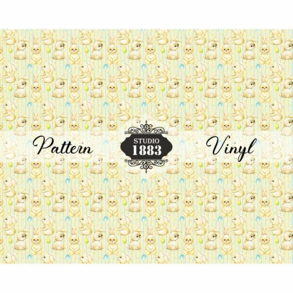 Easter Bunnies-Pattern Vinyl - Image 2
