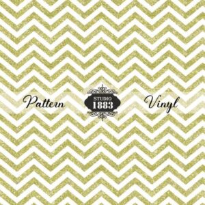 Gold Chevron-Pattern Vinyl