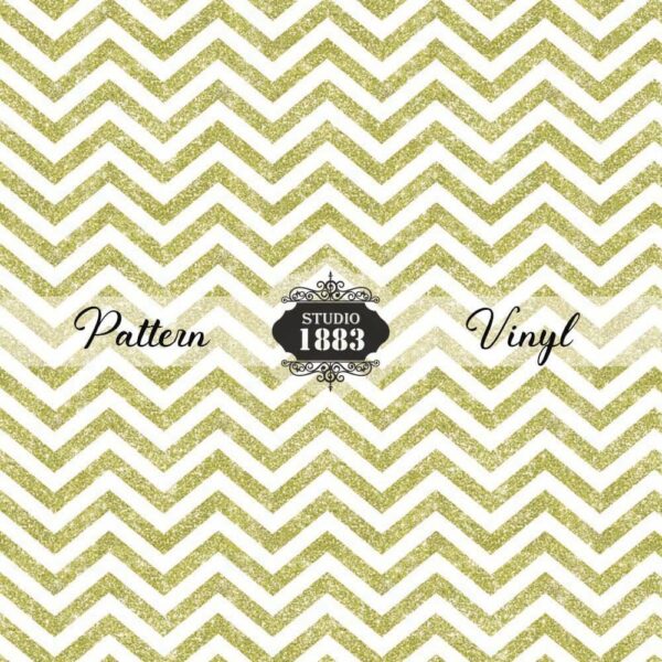 Gold Chevron-Pattern Vinyl