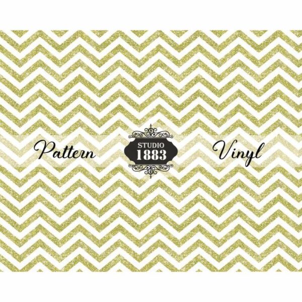 Gold Chevron-Pattern Vinyl - Image 2