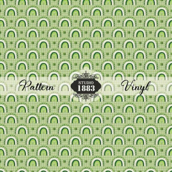 Green Rainbows-Pattern Vinyl