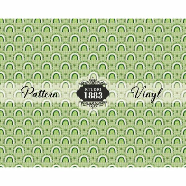 Green Rainbows-Pattern Vinyl - Image 2