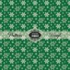 Green Snowflakes-Pattern Vinyl - Image 2