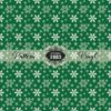 Green Snowflakes-Pattern Vinyl