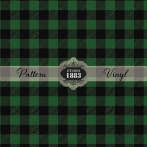 Green Plaid-Pattern Vinyl