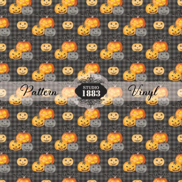 Halloween Pumpkins-Pattern Vinyl
