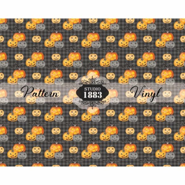 Halloween Pumpkins-Pattern Vinyl - Image 2