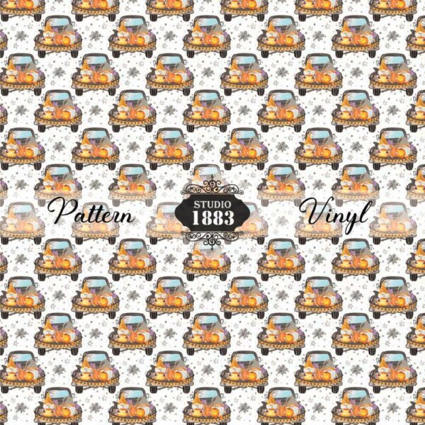 Halloween Truck Gnome-Pattern Vinyl