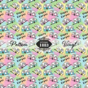 Happy Camper-Pattern Vinyl