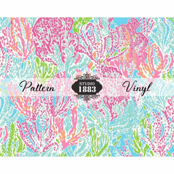 Lilly Coral-Pattern Vinyl - Image 2