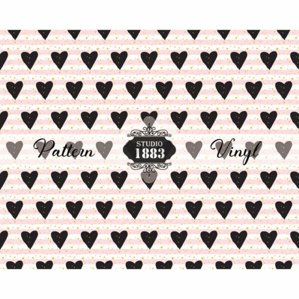 Lined Hearts-Pattern Vinyl - Image 2