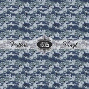 Navy Camo-Pattern Vinyl