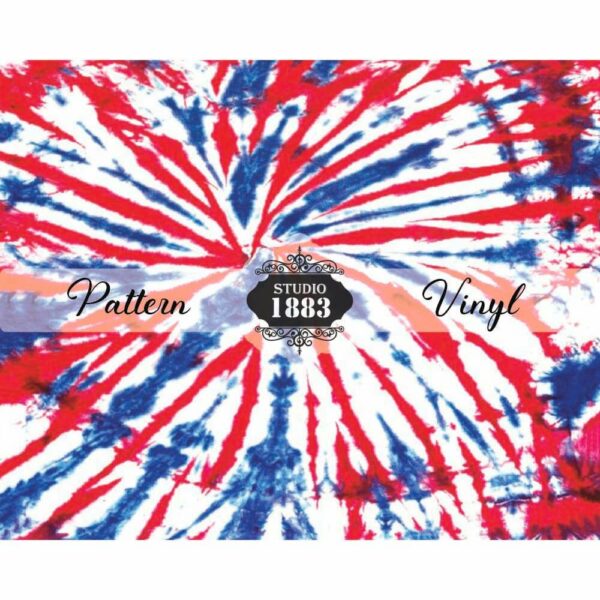 Patriotic Tie Dye-Pattern Vinyl - Image 2