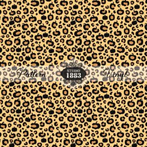 Pumpkin Leopard-Pattern Vinyl