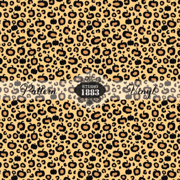 Pumpkin Leopard-Pattern Vinyl
