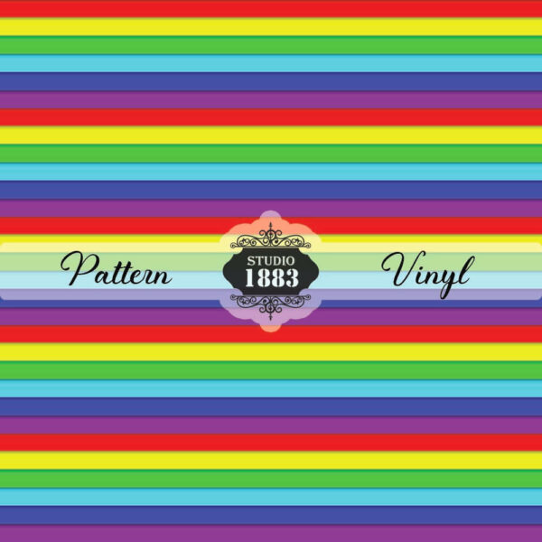 Rainbow Stripes-Pattern Vinyl