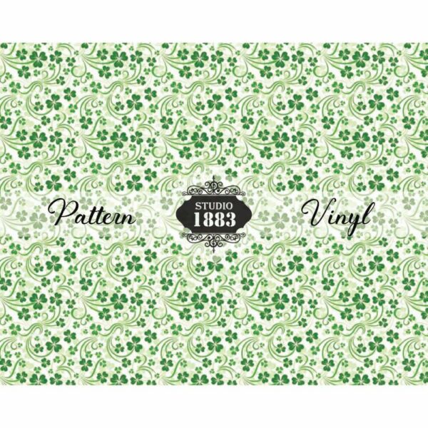 Small Shamrocks-Pattern Vinyl - Image 2