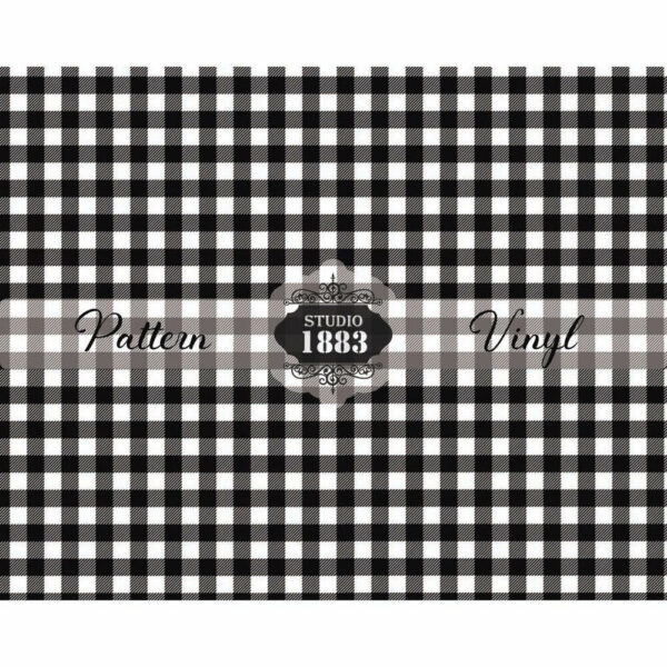 Small White Plaid -Pattern Vinyl - Image 2
