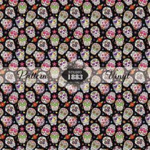 Sugar Skulls-Pattern Vinyl
