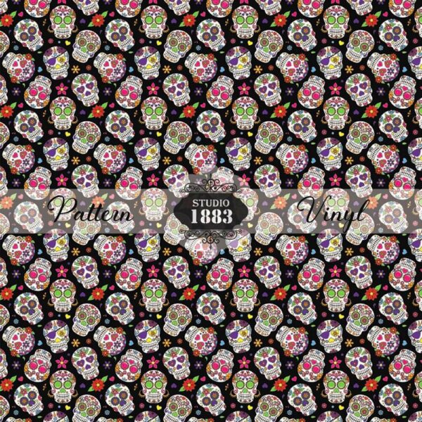 Sugar Skulls-Pattern Vinyl