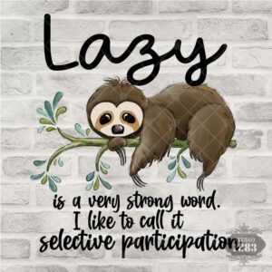 T105 - Sloth Lazy