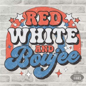 T135-Red White and Boujee