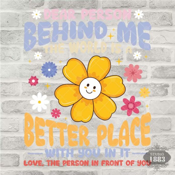 T21-Person Behind flower