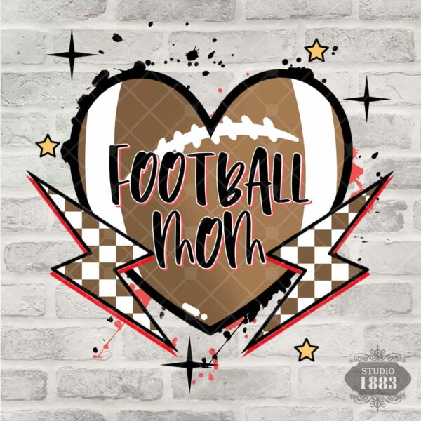 T217- Football Mom Smiley - Image 2