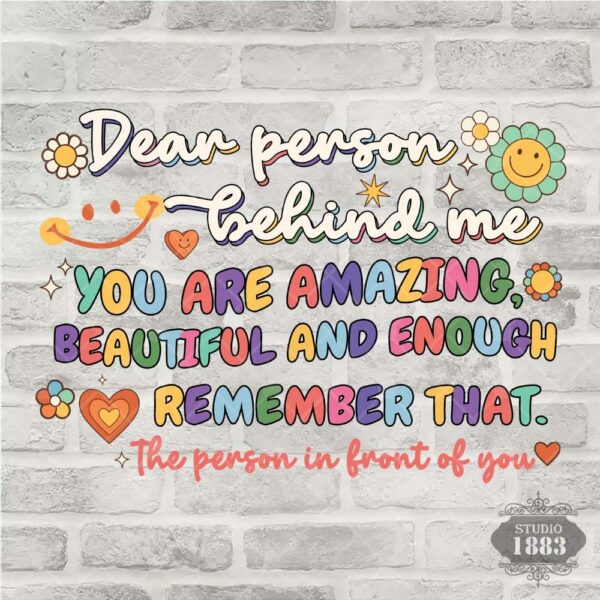 T23-Person Behind colorful