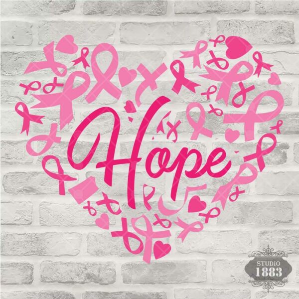 T256-Pink Hope Heart