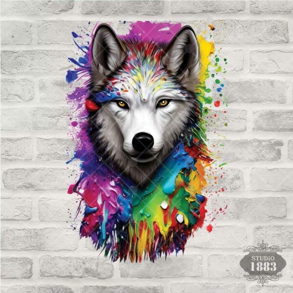 T32- Colorful Wolf
