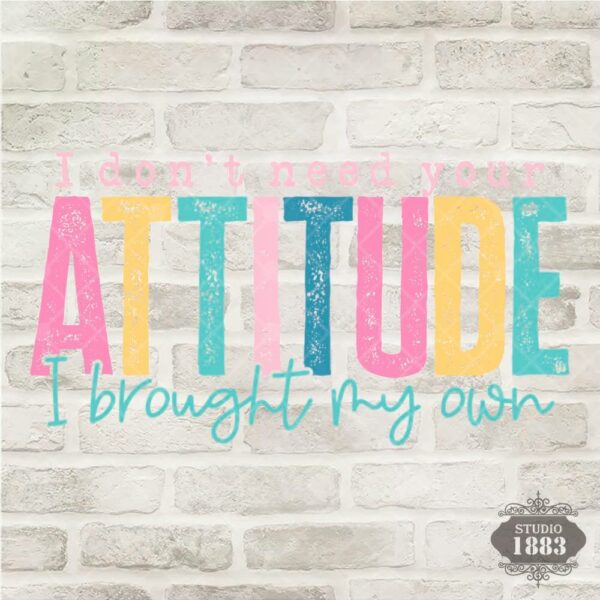 T334- I dont need your attitude
