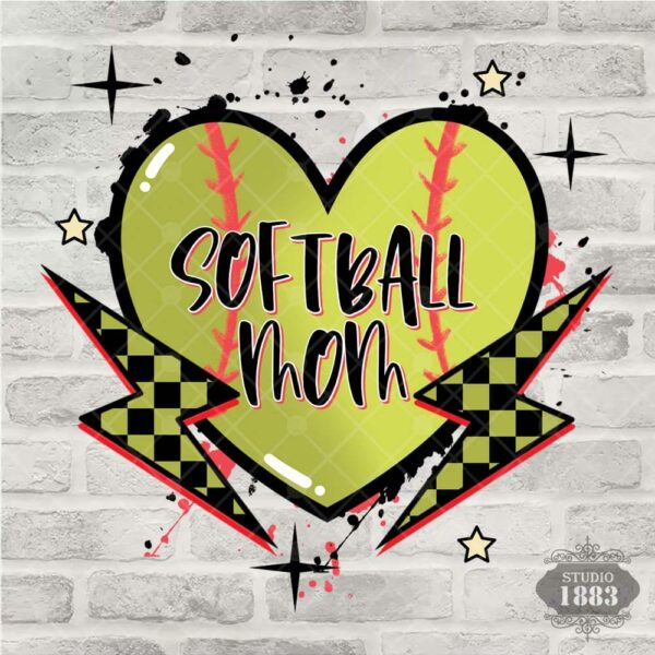 T35- Softball Mom Smiley - Image 2