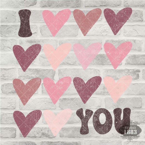 T357-I Love you Hearts