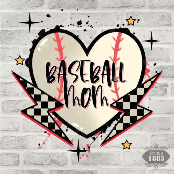 T36- Baseball Mom Smiley - Image 2
