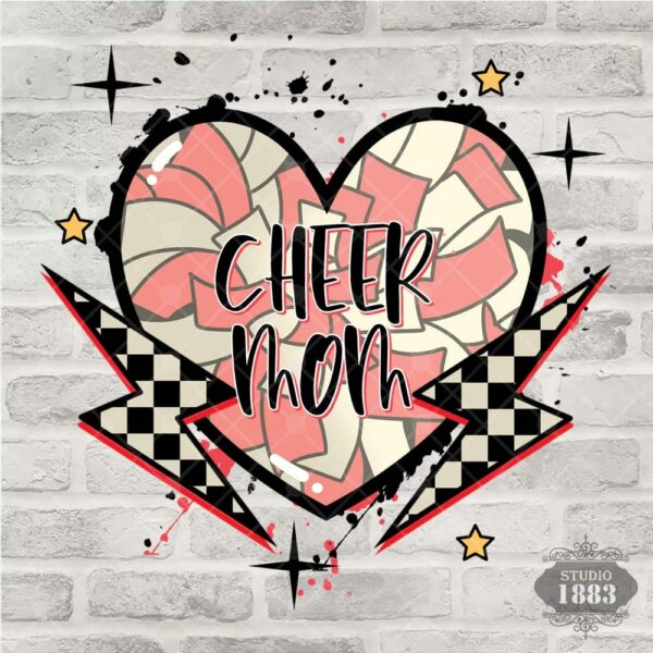 T37- Cheer Mom Smiley - Image 2