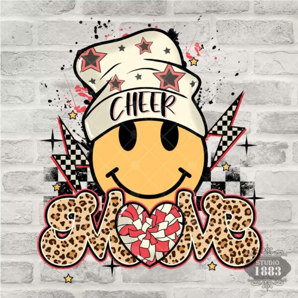 T37- Cheer Mom Smiley
