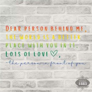 T79 - Person Behind me-world is better