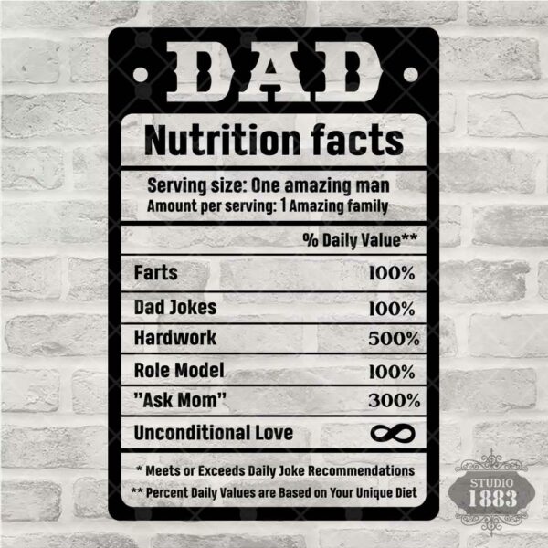 T93 -Dad Nutrition Facts