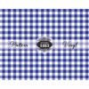 White & Navy Plaid-Pattern Vinyl - Image 2