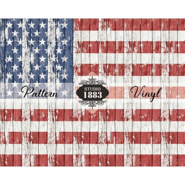 Wood Flag-Pattern Vinyl - Image 2