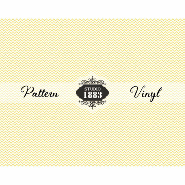 Yellow Chevron-Pattern Vinyl - Image 2