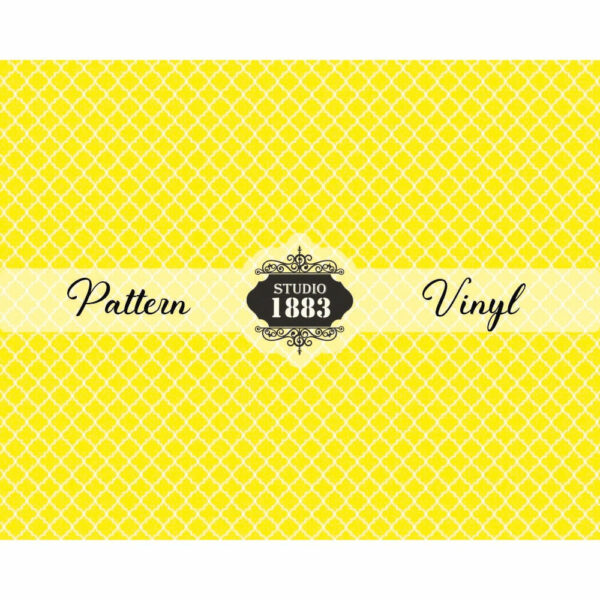 Yellow Damask-Pattern Vinyl - Image 2